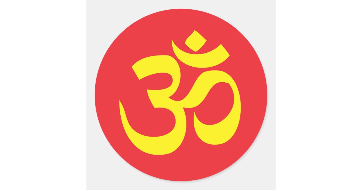 Om Namah Shivay Classic Round Sticker | Zazzle