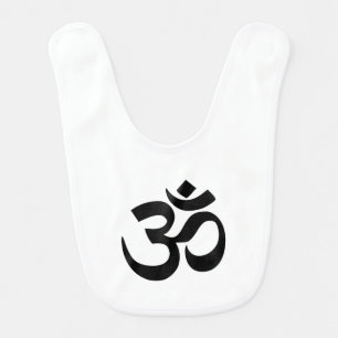 Om Namah Shivaya Aum Shanti Aum Om Symbol ॐ Peace Baby Bib