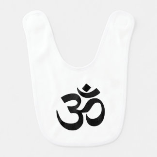 Om Namah Shivaya Aum Shanti Aum Om Symbol ॐ Peace Baby Bib
