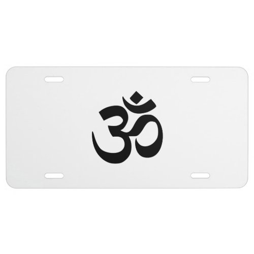 Om Namah Shivaya Aum Shanti Aum Om Symbol ॐ Peace License Plate