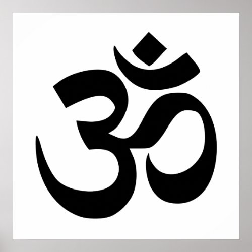 Om Namah Shivaya Aum Shanti Aum Om Symbol ॐ Peace Poster