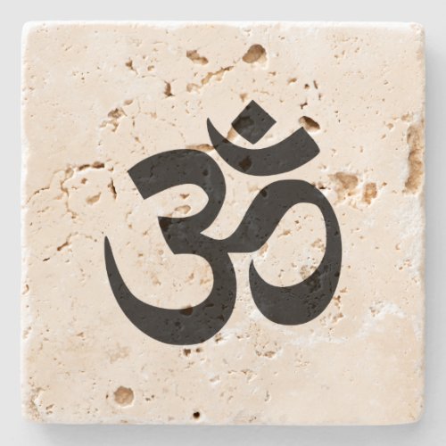 Om Namah Shivaya Aum Shanti Aum Om Symbol ॐ Peace Stone Coaster