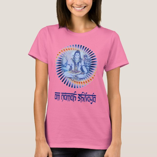 Om Namah Shivaya (dark lettering) T-Shirt (Front)