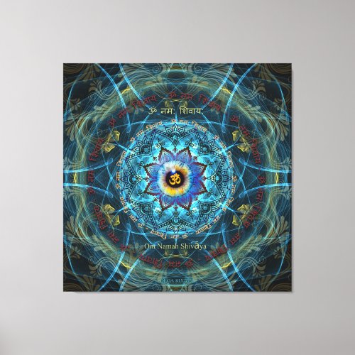 Om Namah ShivayaThe True Identity_ Yourself Canvas Print