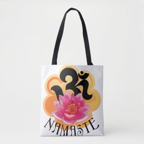 Om Namaste all over printed Tote