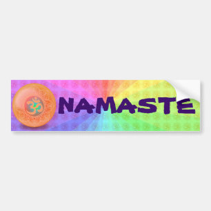 OM NAMASTE bumper sticker