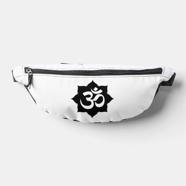 OM Namaste Spiritual Lotus Flower Yoga Fanny Pack (Lay Down)