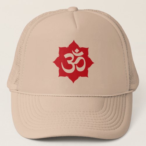 OM Namaste Spiritual Lotus Flower Yoga Trucker Hat
