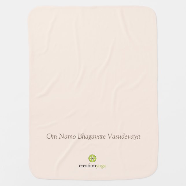 Om Namo Baby Blanket (Front)