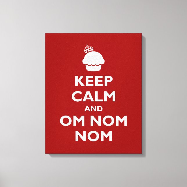 Om Nom Nom Canvas Print (Front)