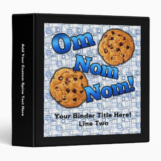 Om Nom Nom, Meme Love Cookies 3 Ring Binder