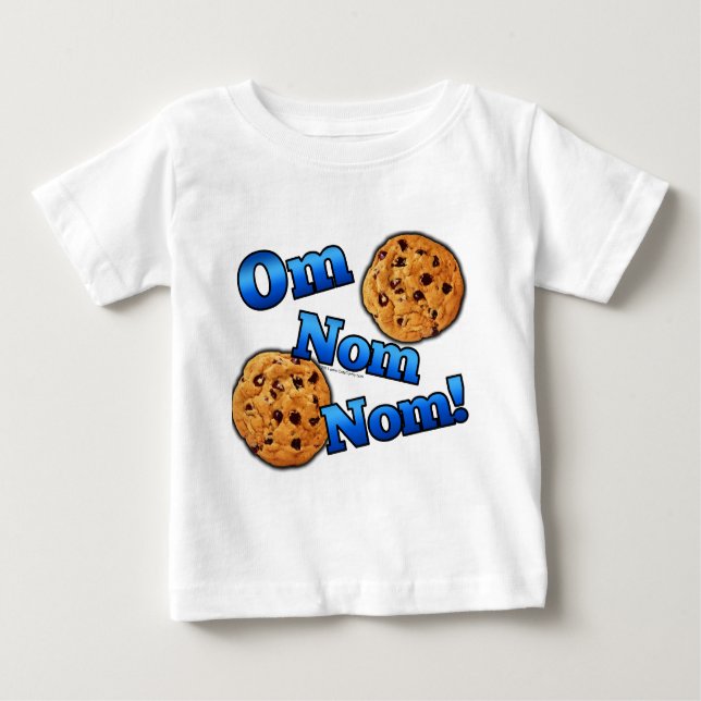 Om Nom Nom, Meme Love Cookies Baby T-Shirt (Front)