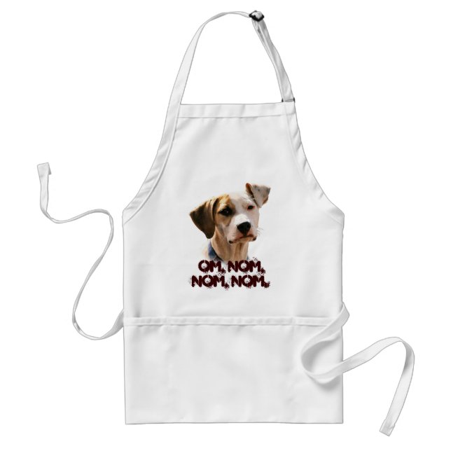 Om, nom, nom, nom, adult apron (Front)