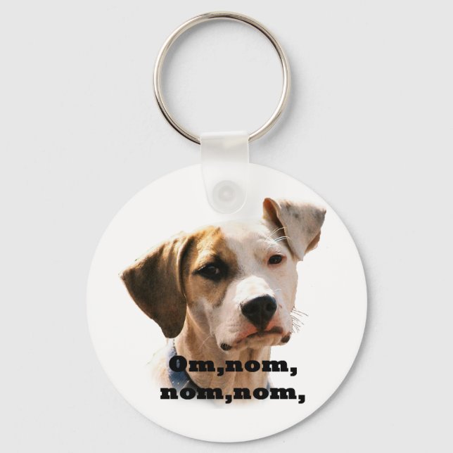 Om, nom, nom, nom, keychain (Front)