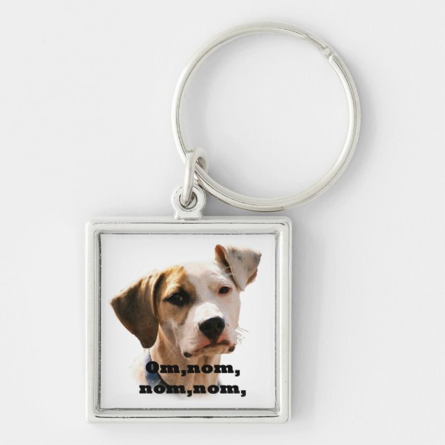 Om, nom, nom, nom, keychain (Front)