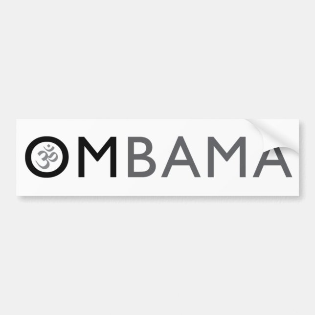 om obama bumper sticker (Front)