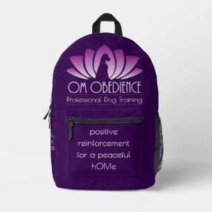 Om Obedience Backpack (Dark Purple)