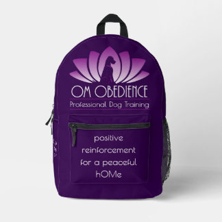 Om Obedience Backpack (Dark Purple)