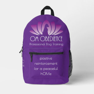 Om Obedience Backpack (Royal Purple)