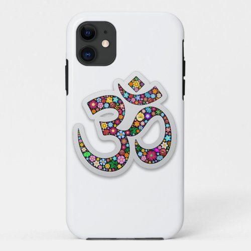 Om Ohm Aum Namaste Yoga Symbol iPhone 11 Case