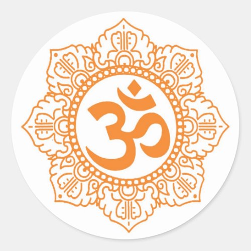 Om _ Ohm _ Aum Symbol Classic Round Sticker