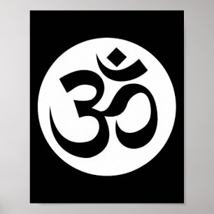 Om Ohm Aum Symbol Spiritual Yoga _3 Poster