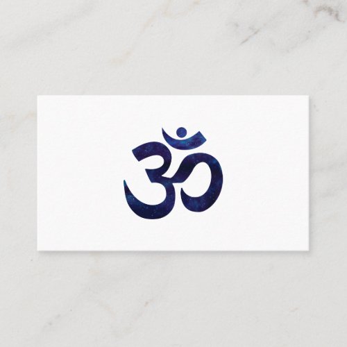 Om Ohm Symbol Sign Yoga Meditation Zen Business Card