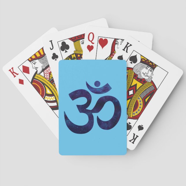 Om Ohm Symbol Sign Yoga Meditation Zen Poker Cards (Back)