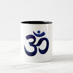 Om Ohm Symbol Sign Yoga Meditation Zen Two-Tone Coffee Mug
