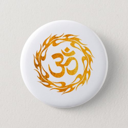 Om Om Hindu Om Symbol Om Logo Aum Button