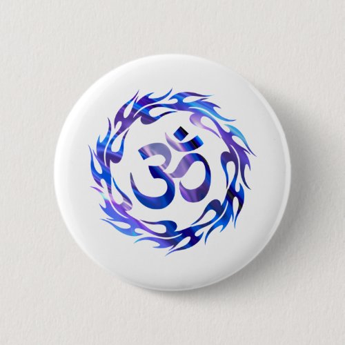 Om Om Hindu Om Symbol Om Logo Aum Button