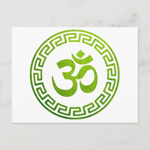 Om Om Hindu Om Symbol Om Logo Aum Postcard