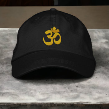 Om Omkara Embroidered Baseball Cap by Ricaso_Graphics at Zazzle
