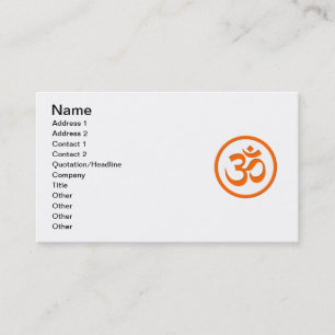 Om or Aum Business Cards