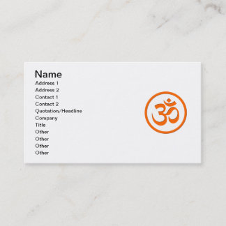 Om or Aum Business Cards