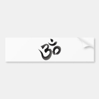 Om or Aum Symbol (Black Color Calligraphy) Bumper Sticker