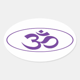 OM OVAL STICKER