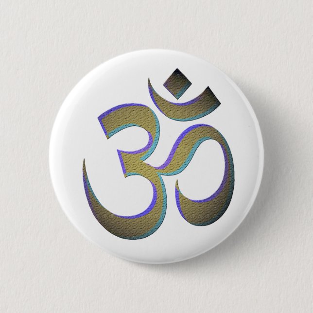 Om Pinback Button (Front)