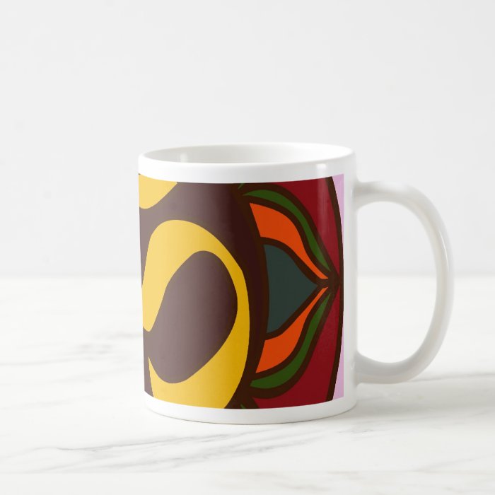 Om Retro Symbol Inner Peace Design Coffee Mug