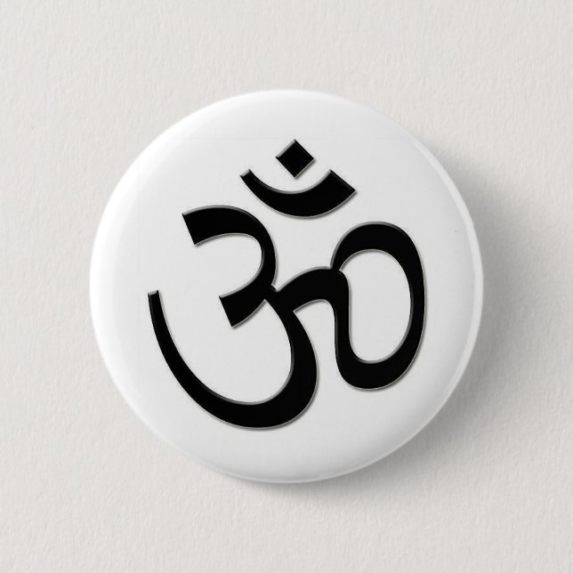 OM SHANTI PINBACK BUTTON (Front)