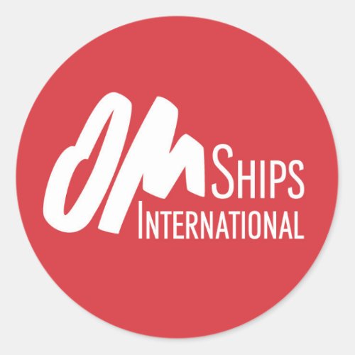 OM Ships Logo Classic Round Sticker