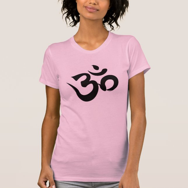 Om Sri Yantra Yoga Racerback Tee Shirt (Front)