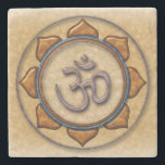 Om stone coaster<br><div class="desc">Om stone coaster</div>