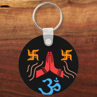 Om swastik devotion  keychain