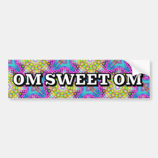 OM SWEET OM BUMPER STICKER