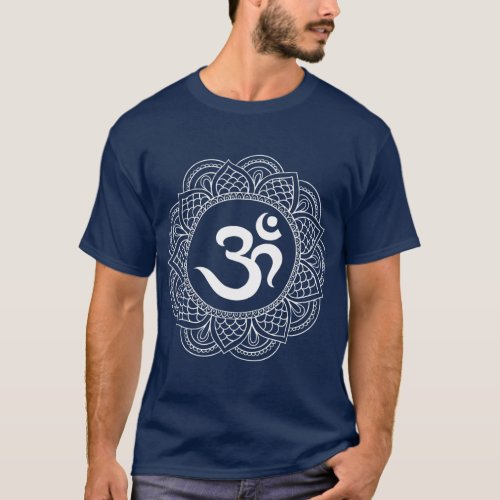 Om Symbol Aum Ohm Hindu Mandala Yoga Meditation T_Shirt