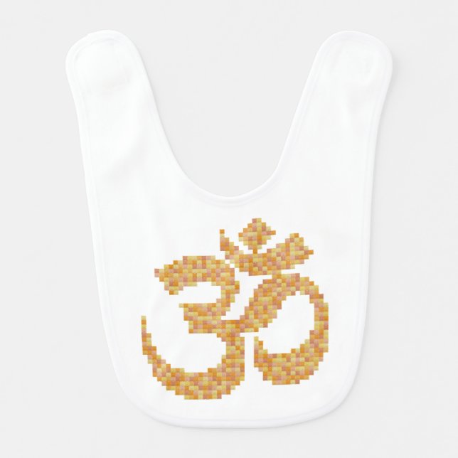 Om Symbol Baby Bib (Front)