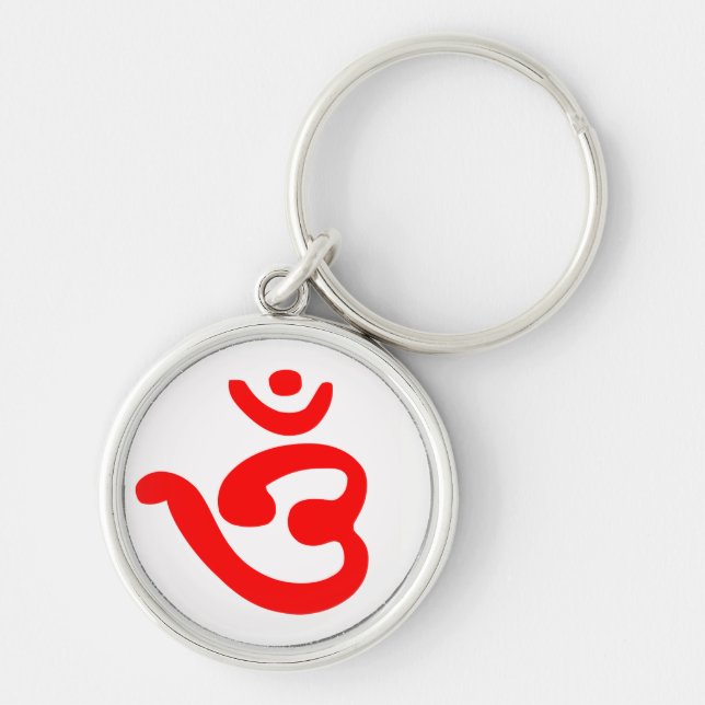 OM Symbol (Bengali) Keychain (Front)