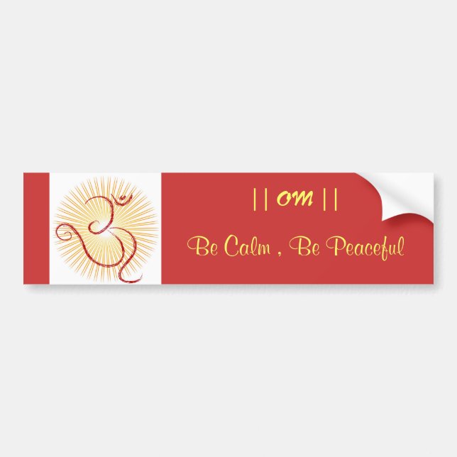 OM symbol Bumper Sticker (Front)
