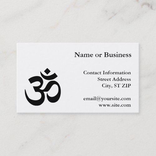 Om Symbol Business Card